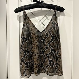 Zara python print camisole